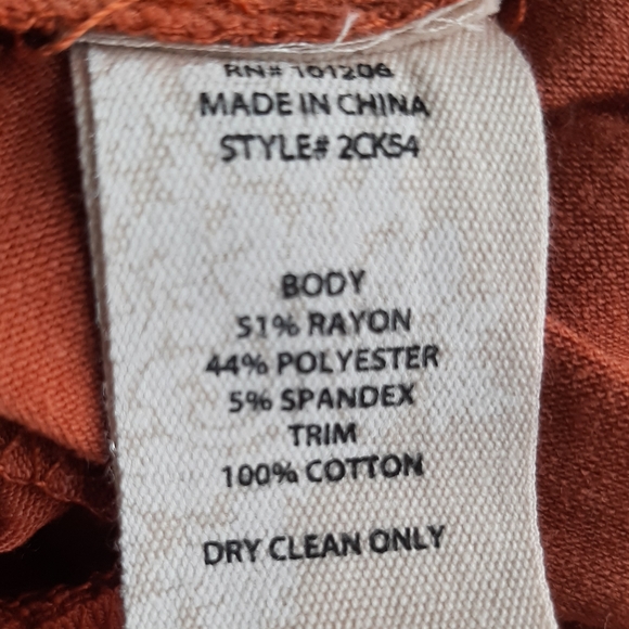 Soft Surroundings Roslyn rust orange romper small - Picture 10 of 10